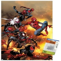 Marvel Comics - Спайдър -стих - невероятният плакат на Spider -Man Wall с pushpins, 14.725 22.375