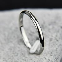 Стрелец двойка пръстен универсален деликатен титаниев стоманен геометричен пръстен на пръста за годишнина на банкетната партия