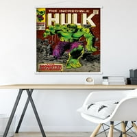 Marvel Comics - Hulk - невероятен плакат на Hulk # Wall с дървена магнитна рамка, 22.375 34