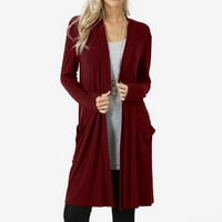 Нов продукт зимни палта за жени жени якета разрешение за продажба мода жени с дълъг ръкав твърд кардиган ежедневно палто отгоре