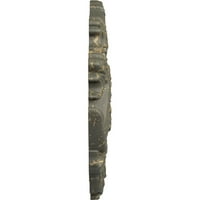 Екена Милуърк 3 4 од 3 8 п Плимут таван медальон, ръчно рисуван Хамамелис пращене