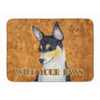 Carolines Treasures SS4882RUG TOY FO TERRIER WITE Your Paws Machine Pashable Memory Foam Mat, 27