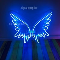 Queen Sense 14 Angel Wings Neon Sign Acrylic Man Cave ръчно изработена неонова светлина 114awba