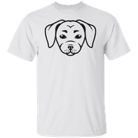Графика Америка готино животно куче лица илюстрации Мъжка графична тениска колекция