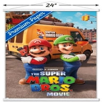 Супер Марио Брос. филм-Бруклин ключ Арт стена плакат с магнитна рамка, 22.375 34