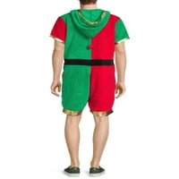 Весели Плетива Мъжки & големи мъжки грозен Коледа Сантакон костюм гащеризон, размери с-3ХЛ