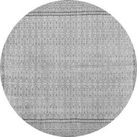 Ahgly Company Indoor Round Персийски сиви бохемски килими, 6 'кръг