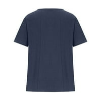 Komiseup ризи за жени облечени ежедневни летни дами шифон модна туника с къс ръкав облечени ежедневни тениски сладки тениски