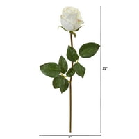 Почти естествен 21в. Роза Пъпка Изкуствено Цвете