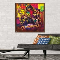Marvel г -жа Marvel - един плакат за стена на листа, 22.375 34 рамки