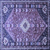 Ahgly Company Indoor Square Persian Blue Traditional Area Rugs, 6 'квадрат
