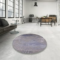 Ahgly Company Machine Pashable Indoor Square Industrial Modern Viola Purple Area Rugs, 8 'квадрат