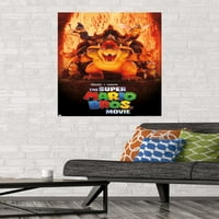 Филмът на Super Mario Bros. - Плакат на World Art Wall на Bowser, 22.375 34