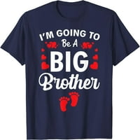 Бебе и съобщение за раждане Ще бъда тениска на Големия брат