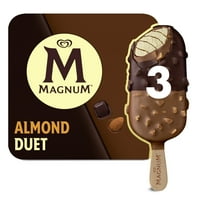 Магнум бадемов дует, потопен в млечен и тъмен шоколад сладолед Барове, 8. ет Оз 3кт