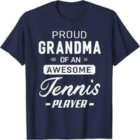 Горда баба на страхотна тениска тенисист