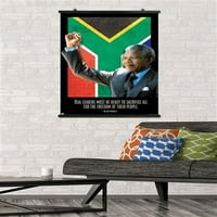 Нелсън Мандела - Плакат за стена на истински лидер, 22.375 34