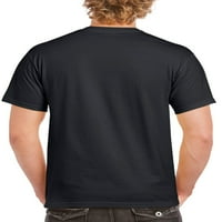 Гилдан тениска за възрастни с къс ръкав за изработка-Черна, Размер л, Мек памук, класическа кройка, празна тениска