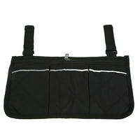 Чанта за торбичка за подлакътник, много джоба с голям капацитет Странична чанта за торбичка Черна водоустойчива с отразяващи ивици
