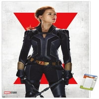 Marvel Black Widow - Black Widow One Live Slit Poster с pushpins, 22.375 34