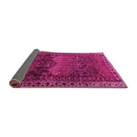 Ahgly Company Indoor Square Persian Pink Traditional Area Rugs, 6 'квадрат
