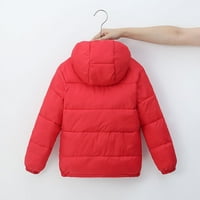 SHPWFBE Kids Thddler Girls Winter Warm Jacket Ucterwear Solid Coats с качулка Попълнете изстрел на момчетата Подаръци за момчета