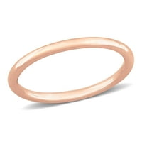 Миабела Дамски 14-карт Розово злато обикновен сватбен пръстен