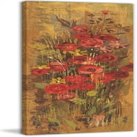 Мармонт хил 'флорална лудост Червен трети' от Алън Хопфенспергер живопис печат върху увито платно