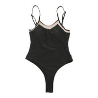 Дамски бански костюми бикини комплект корали за изрязване на лятото бикини бикини бански костюми черен размер xxxxl