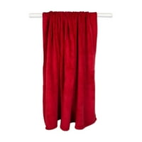 Празнично червено плюшено руно одеяло 50х60