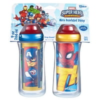 Marvel Superheroes Изолирани с твърд чучур чаши с един капак, унция, опаковка